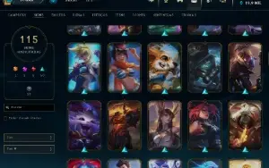 Conta De Lol 2017 - 2,164 Rp - 115 Skins - Level  367