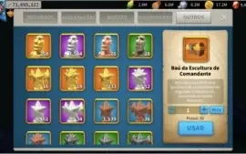 Rise of Kingdoms - 70m - VIP 15 - 10 lendários full