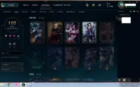 CONTA LOL PLATINA 2 - 102 SKINS