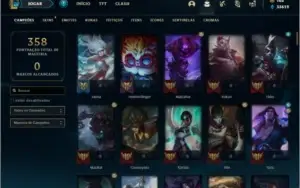 Conta unranked com Rammus Rei e Singed Pelotão Riot