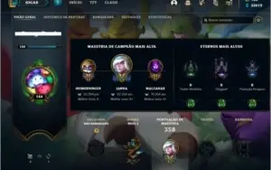 Conta unranked com Rammus Rei e Singed Pelotão Riot