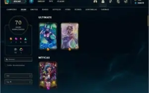 Conta unranked com Rammus Rei e Singed Pelotão Riot