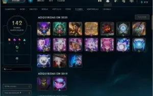 Conta LOL todos campeões, com kayle juiza, platina IV