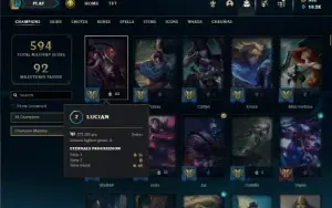 Bronze 4 com TODOS os champs e 207 Skins