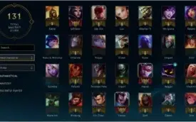 lol 48 campeões  11 skins 2 lendarias ouros8 yasuo emissario