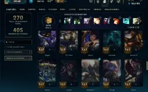 Unranked com 70 Champs e 51 Skins