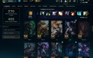 Unranked com 70 Champs e 51 Skins