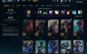 Unranked com 70 Champs e 51 Skins