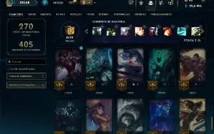 Unranked com 70 Champs e 51 Skins