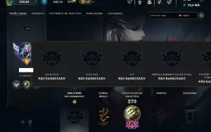 Unranked com 70 Champs e 51 Skins