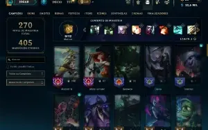 Unranked com 70 Champs e 51 Skins