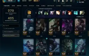 Unranked com 70 Champs e 51 Skins
