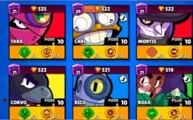 Conta Brawl Stars 19k troféus 38/40 Brawlers