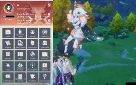 Xiao AR 34 + Lança de Jade, Diluc e Keqing