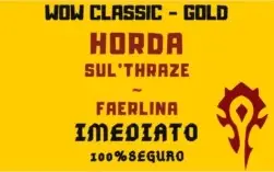 Gold Wow Classico Horda - Servidor Faerlina