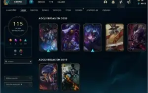 CONTA PLATINA IV, LVL 333, MAIN SHACO