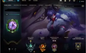 CONTA PLATINA IV, LVL 333, MAIN SHACO