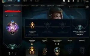 Conta LV 50 lol