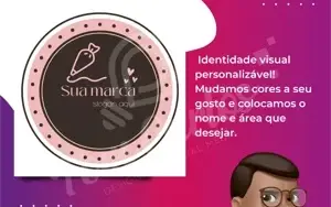 Logomarca pra Doceria Kit Profissional em Promoção!