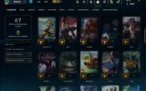 Ouro 4 com 60 Champs e 17 Skins