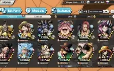 Conta One Piece Bounty Rush 4EX:Luffy,Big Mom,Kaidou,Shanks.