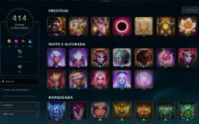Conta Diamante 4, 832 skins ,259 cromas , 2700 RP la