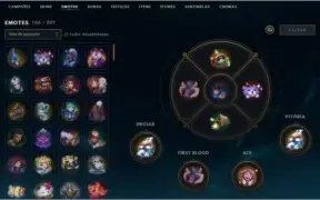 Conta lol plat1 com 413 skins, criada em 2013