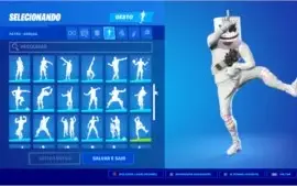 Conta de fortnite com cavaleiro negro