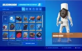 Conta de fortnite com cavaleiro negro