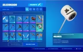 Conta de fortnite com cavaleiro negro