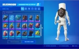 Conta de fortnite com cavaleiro negro