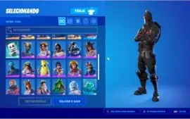 Conta de fortnite com cavaleiro negro