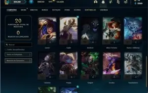 Conta platina 2 com 27 Champs e 10 Skins + 5 Espolios