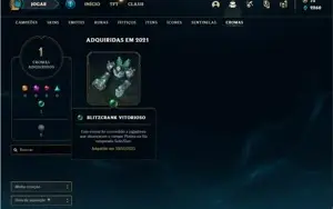 Conta platina 2 com 27 Champs e 10 Skins + 5 Espolios