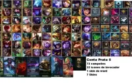 CONTA BRONZE 2, COM 73 CAMPEÕES, 7 SKINS