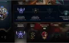Conta diamante lol