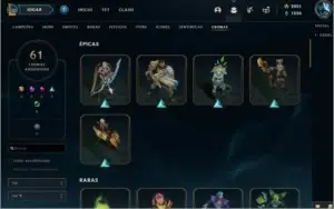 Conta league of legends lvl 148 com 1.111 skins
