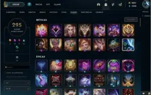 Conta league of legends lvl 148 com 1.111 skins