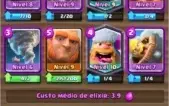 Conta Clash Royale 3850 troféus, 85k de ouro, gigante lvl10