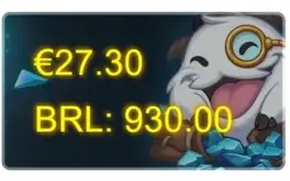 Conta com 184 skins (3 ultimates, 3 míticas, 13 lendárias)