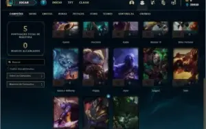 Conta ouro 4 com 23 champs e 3 skins SEM EMAIL VERIFICADO