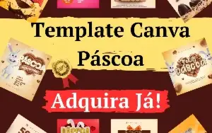 Pack Canva para Páscoa - 40 Templates Editáveis Vol. 2
