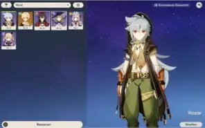(AR7) Razor + Fischl + Codex de Favonius 4*