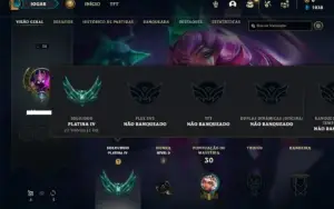Conta Platina 4 com 30 Champs e 4 Skins + 6 Fragmentos