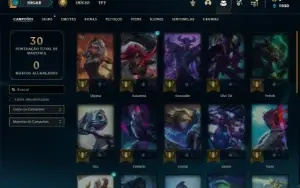 Conta Platina 4 com 30 Champs e 4 Skins + 6 Fragmentos