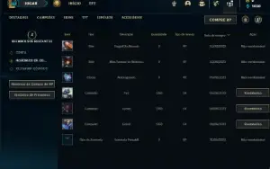 Conta Platina 4 com 30 Champs e 4 Skins + 6 Fragmentos
