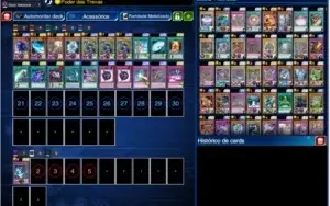 CONTA BURGUESA DUEL LINKS MUITOS PERSONAGENS E DECKS