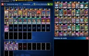 CONTA BURGUESA DUEL LINKS MUITOS PERSONAGENS E DECKS