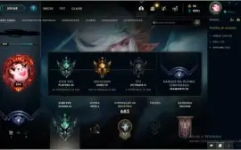 conta full champ + 205 skins oferta