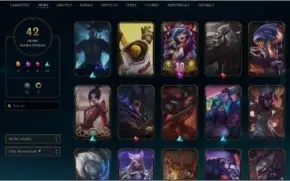 CONTA LEAGUE OF LEGENDS BOAS SKINS